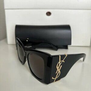 Saint Laurent Sl M119 Blaze Oversized Sunglasses Black